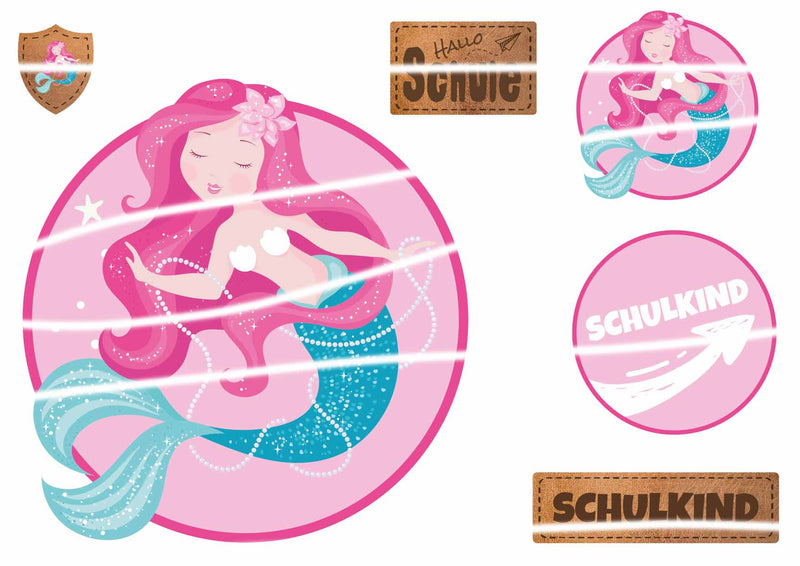 Bügelbilder-Set • Meerjungfrau