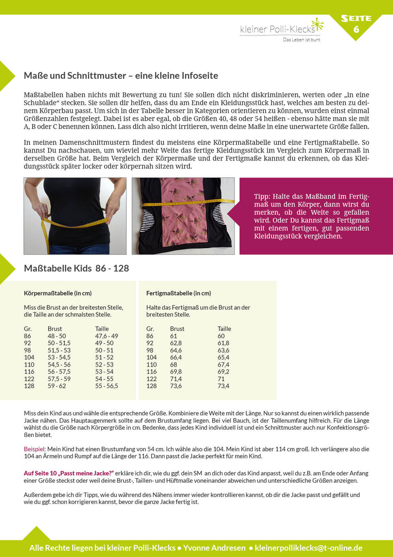 Galon-Sweatjacke_Masstabelle_kleinerpolliklecks