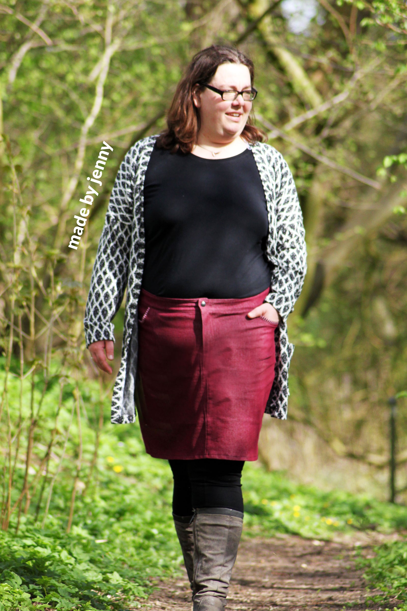 Rock Kombinieren Winterschuhe Zum Rock Jeansrock Stiefel Mit