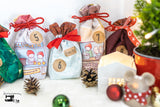 Adventskalenderzahlen zum Aufbügeln in Lederoptik