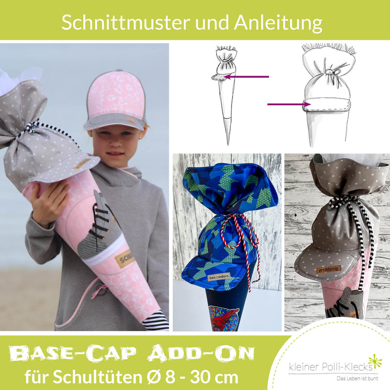 Add-On - Base-Cap Schultüte - Schnitt + Anleitung