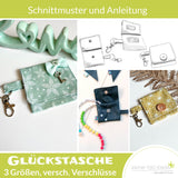 Glückstasche, Portemonnaie, Geldbörse Schnitt + Anleitung